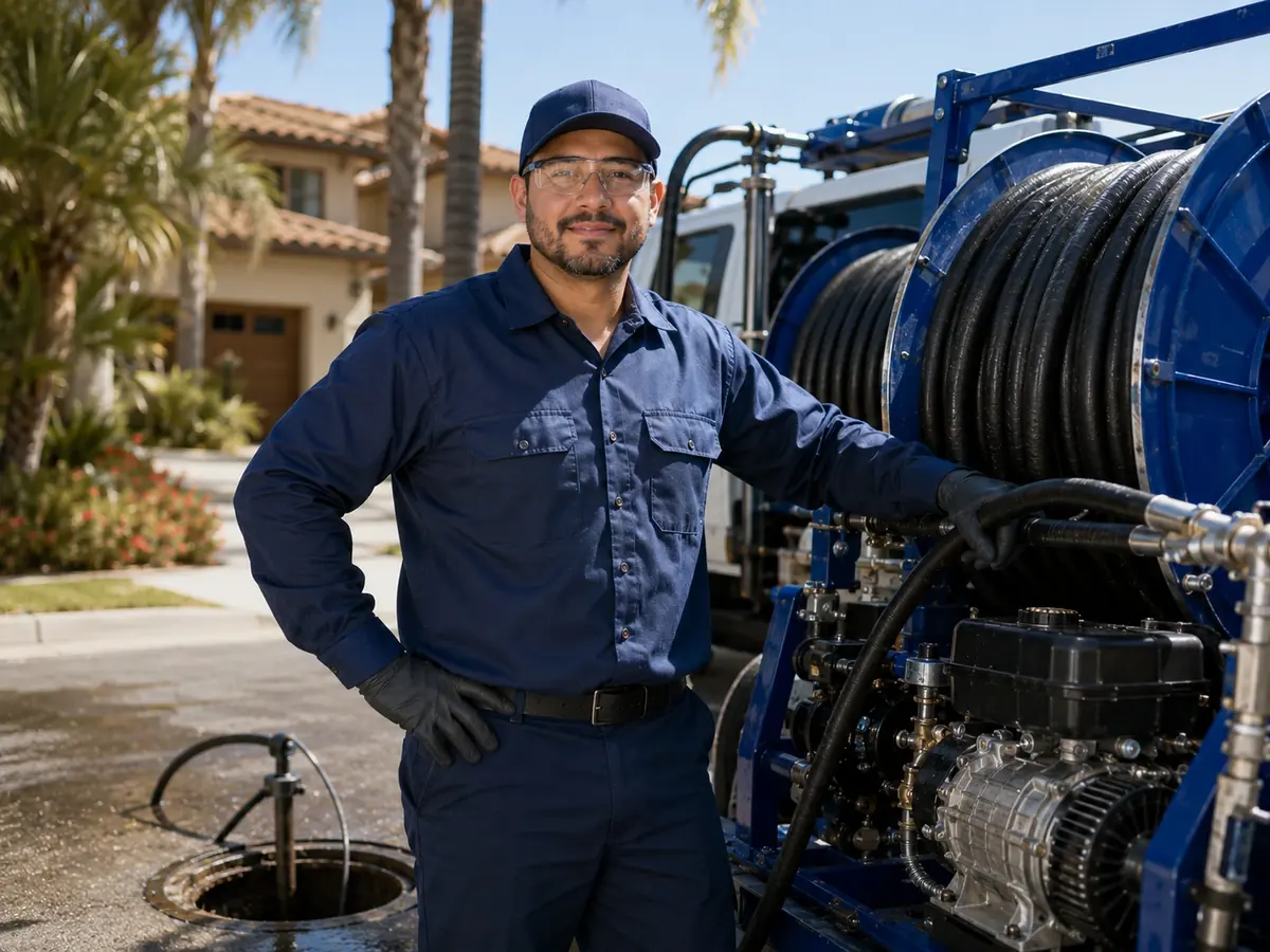 Hydro jet sewer cleaning in Oakley