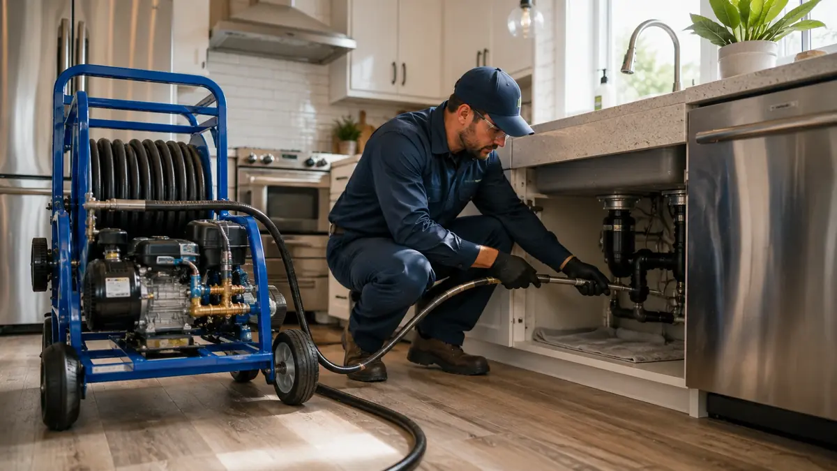 Kitchen Drain Hydro Jetting in Oakley