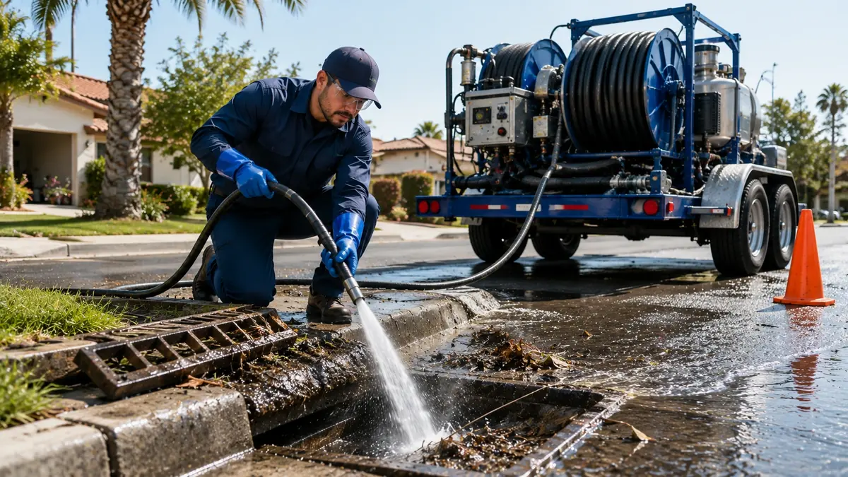 Storm Drain Hydro Jet Cleaning in Oakley
